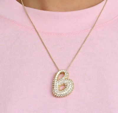 Hailey Bieber Letter Pendant Necklace