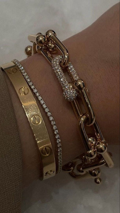 TF Inspiration Bracelet with Paved Links