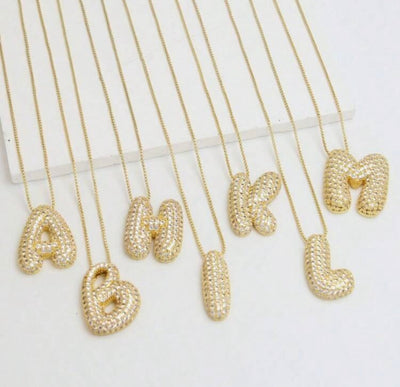 Hailey Bieber Letter Pendant Necklace