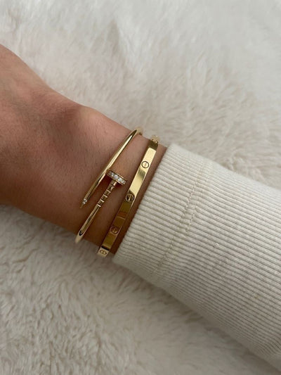 Nail Bracelet with Paved Tip
