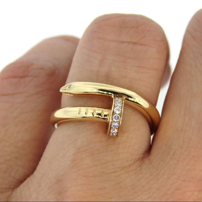 Nail Cart Ring with Paved Tip