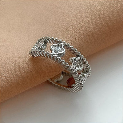 Adjustable Ring with Zirconias