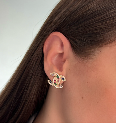 Inspiration CN Earring with Colorful Zirconias