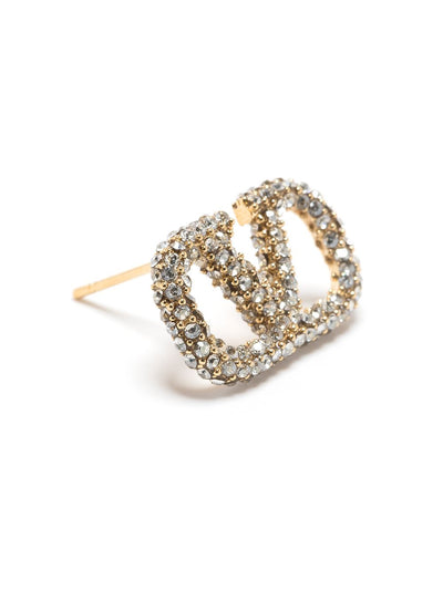 Necklace and Earring Set Inspired by V with Pavé Setting