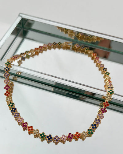 VG Clover Necklace with Zirconias