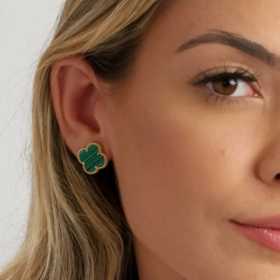 Green Clover Earring