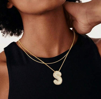 Hailey Bieber Letter Pendant Necklace