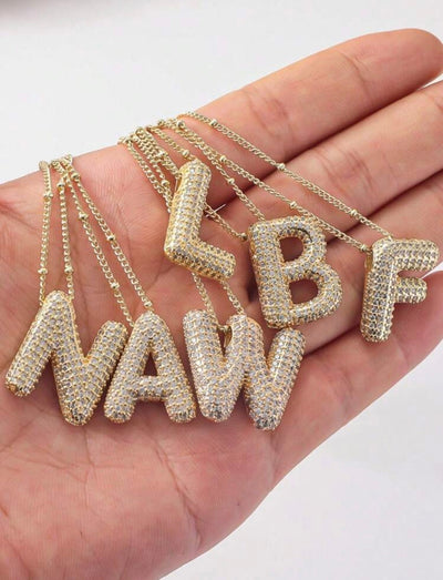 Hailey Bieber Letter Pendant Necklace