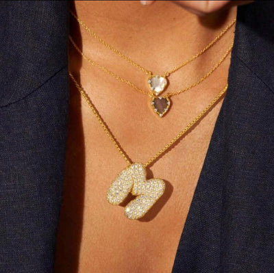 Hailey Bieber Letter Pendant Necklace