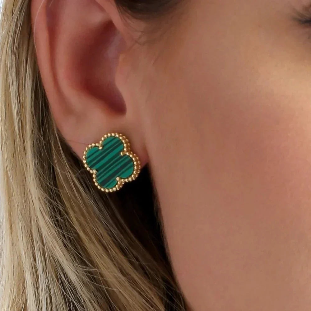 Green Clover Earring