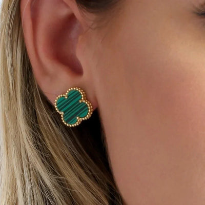 Green Clover Earring