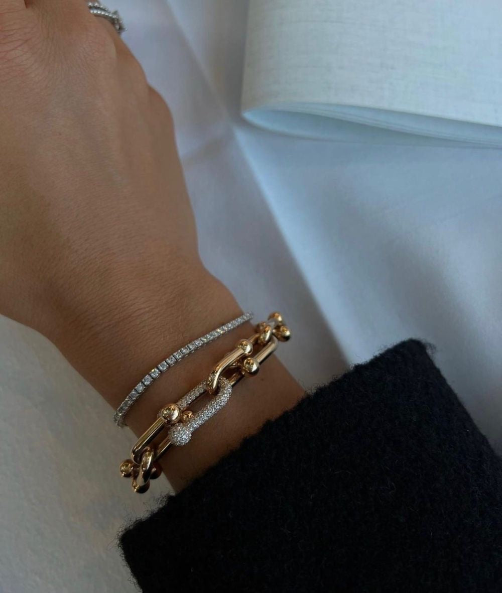 TF Inspiration Bracelet with Paved Links