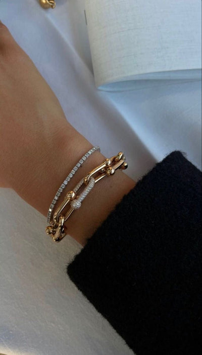 TF Inspiration Bracelet with Paved Links