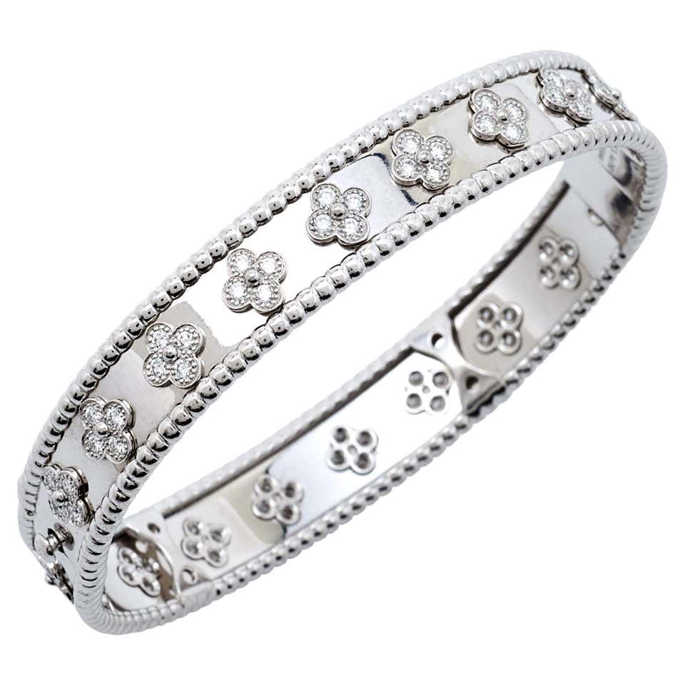 Clover Bracelet with Zirconia Plated in 18k Gold