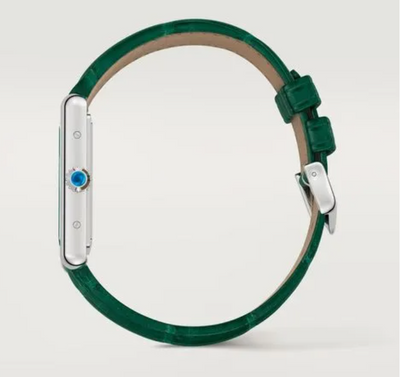 Inspiration Cart Tank Silver Green Watch