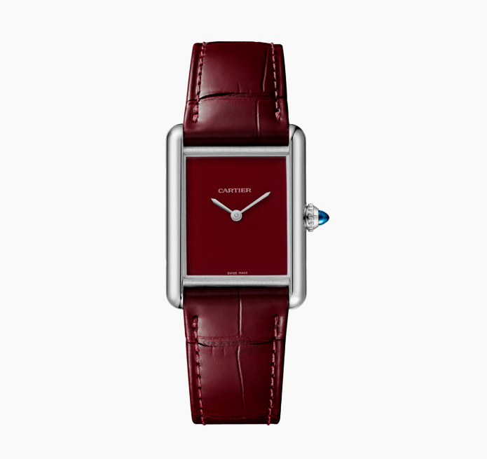 Inspiration Cart Tank Silver Red Watch