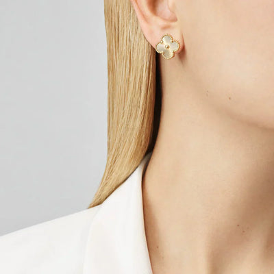 Golden Clover Earring