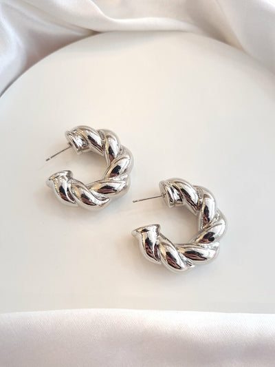 Jade Hoop Earring