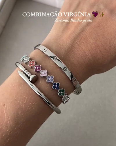 Virginia Colorful Zirconia Bracelets Combination