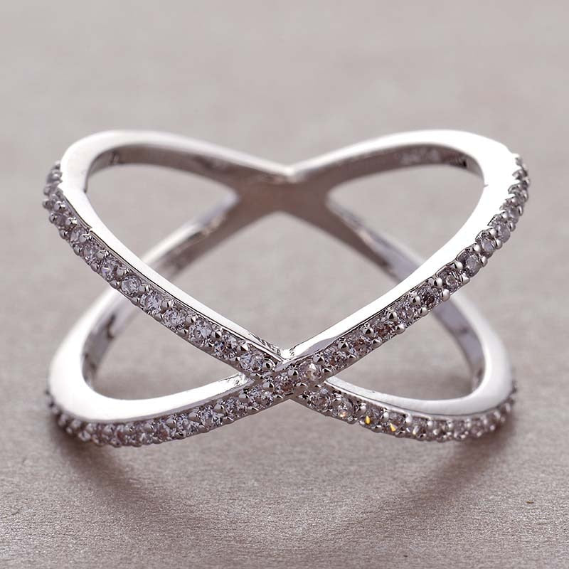 X Ring Paved with Zirconia