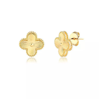 Golden Clover Earring