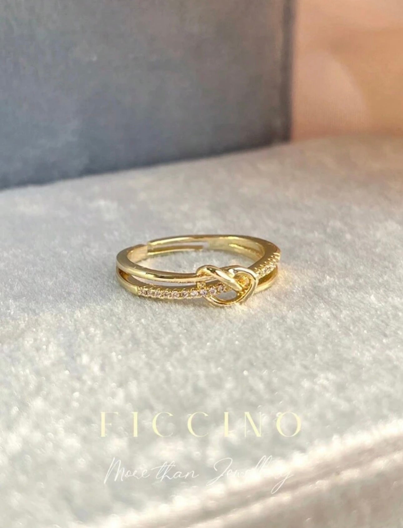 Adjustable Heart Ring