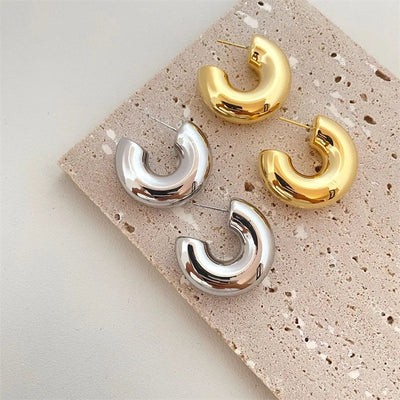 Chic Round Hoop Earring