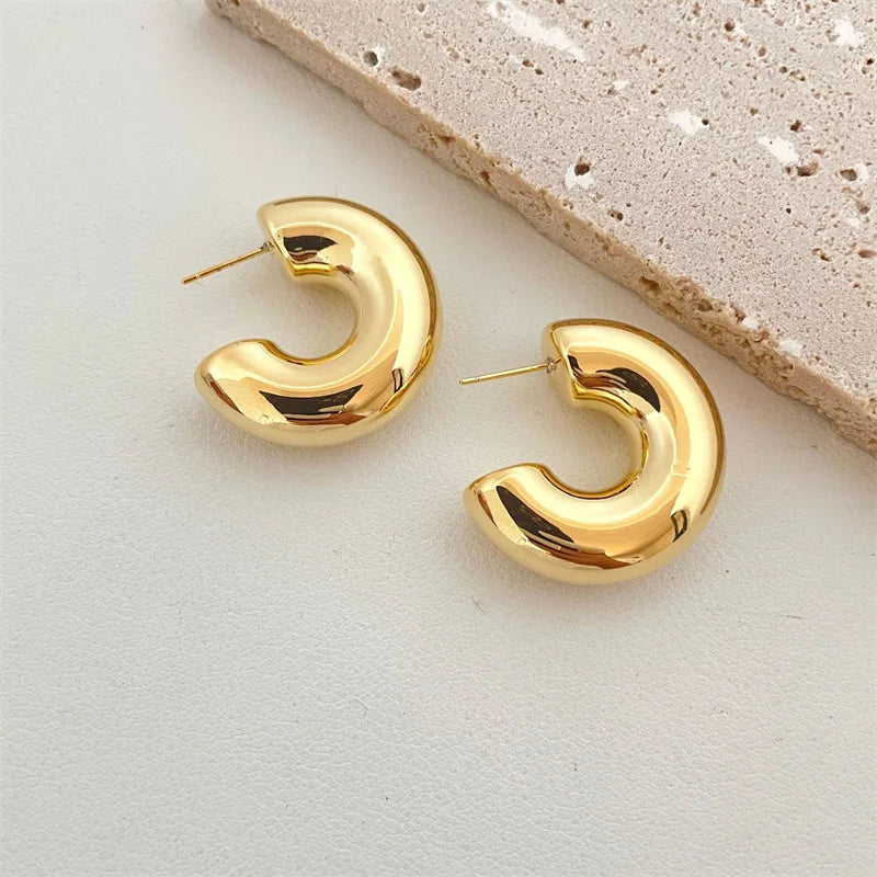 Chic Round Hoop Earring