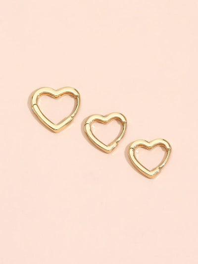 Heart Trio Earring